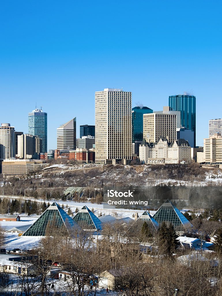 Zima Edmonton - Zbiór zdjęć royalty-free (Alberta)