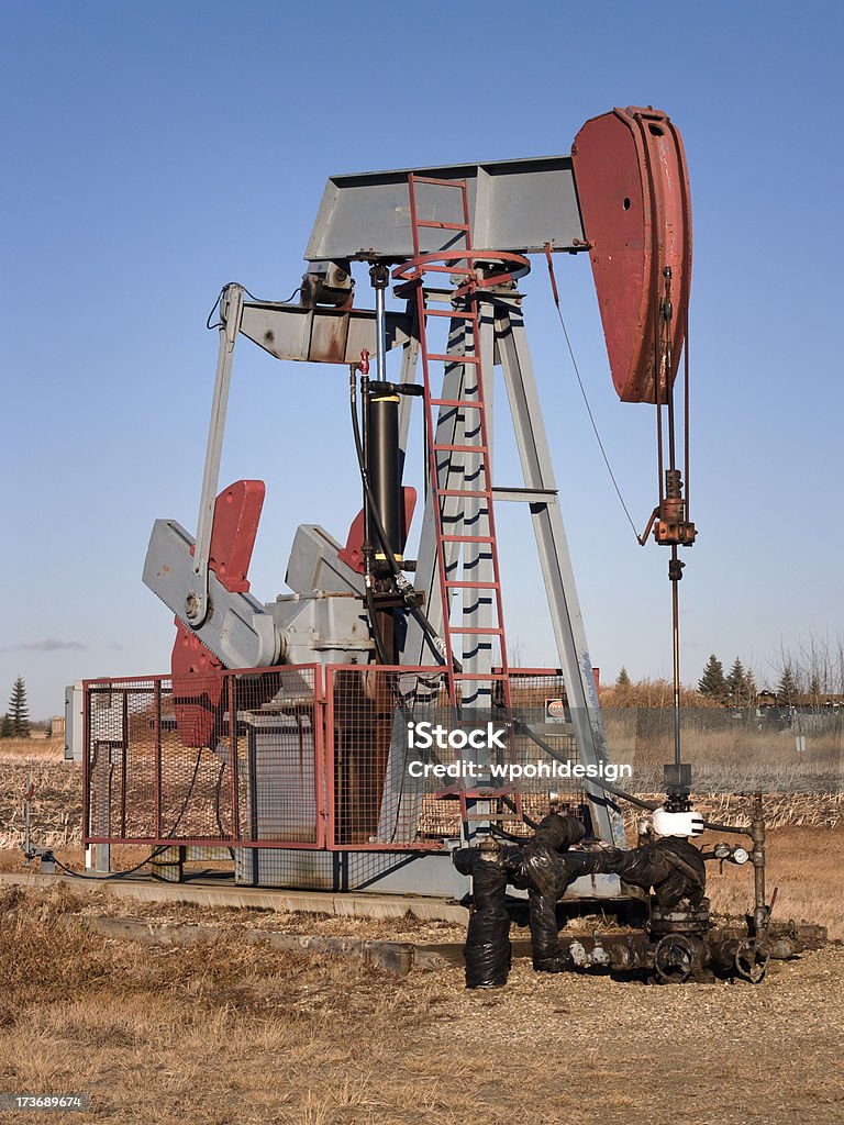 pumpjack - Foto de stock de Azul libre de derechos