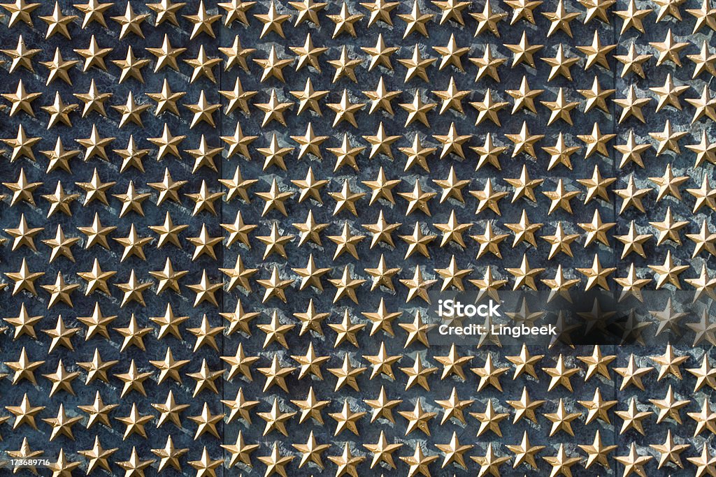 Stars Stars at the second world war memorial in Washington DC. National World War II Memorial Stock Photo