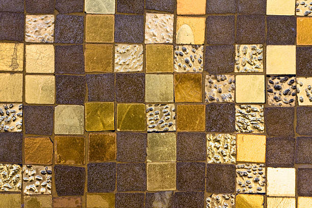istock Golden tiles texture 173691614