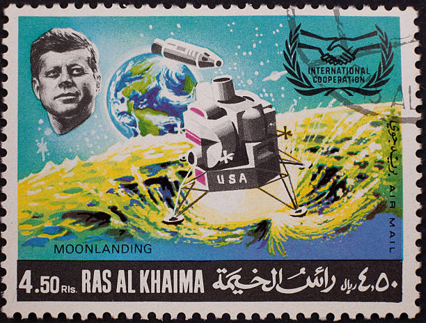 moonlanding selo ras al khaima dos eau - john f kennedy imagens e fotografias de stock