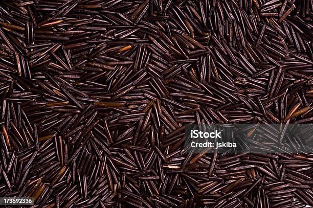 Organic Black Wild Rice Background Stock Photo - Download Image Now - Backgrounds, Black Color, Black Glutinous Rice