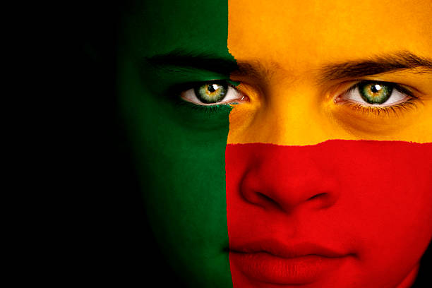istock Benin flag boy 173692363