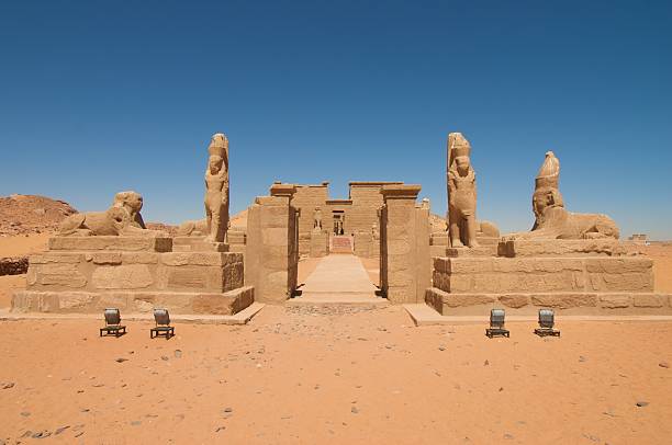 The Temple of Wadi El Seboua stock photo