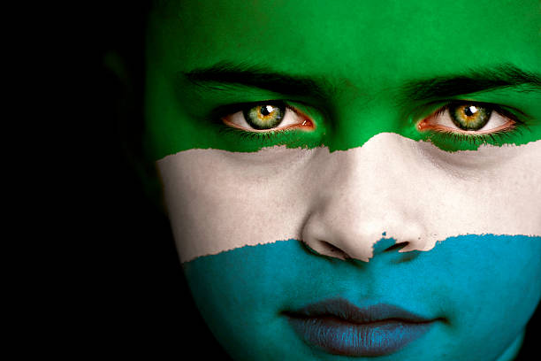 istock Sierra Leone flag boy 173692831