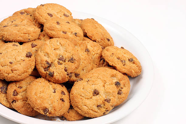 istock Peanut butter Cookies with chips 173693021