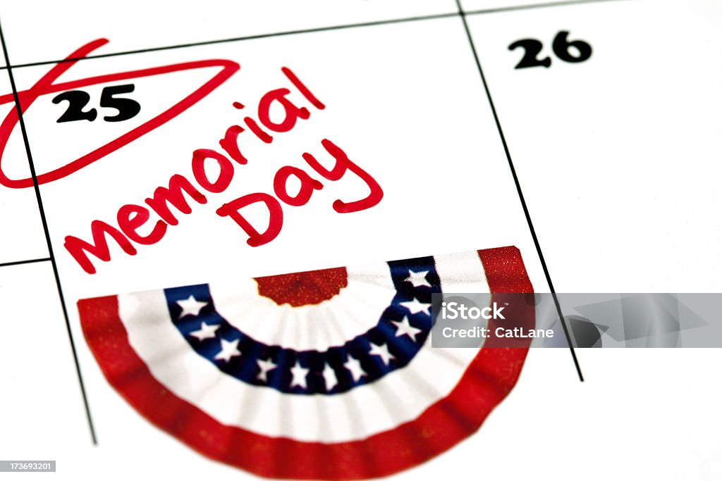 Memorial Day - Photo de Calendrier libre de droits