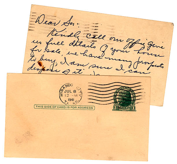istock Two USA postcards 1941, one blank 173694680
