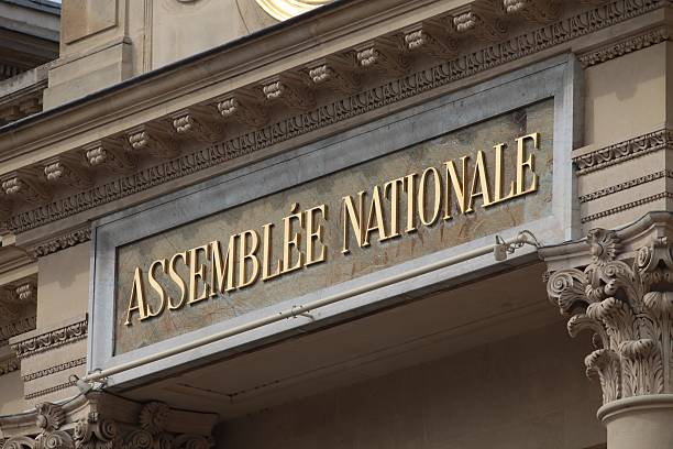 National Assembly Paris stock photo