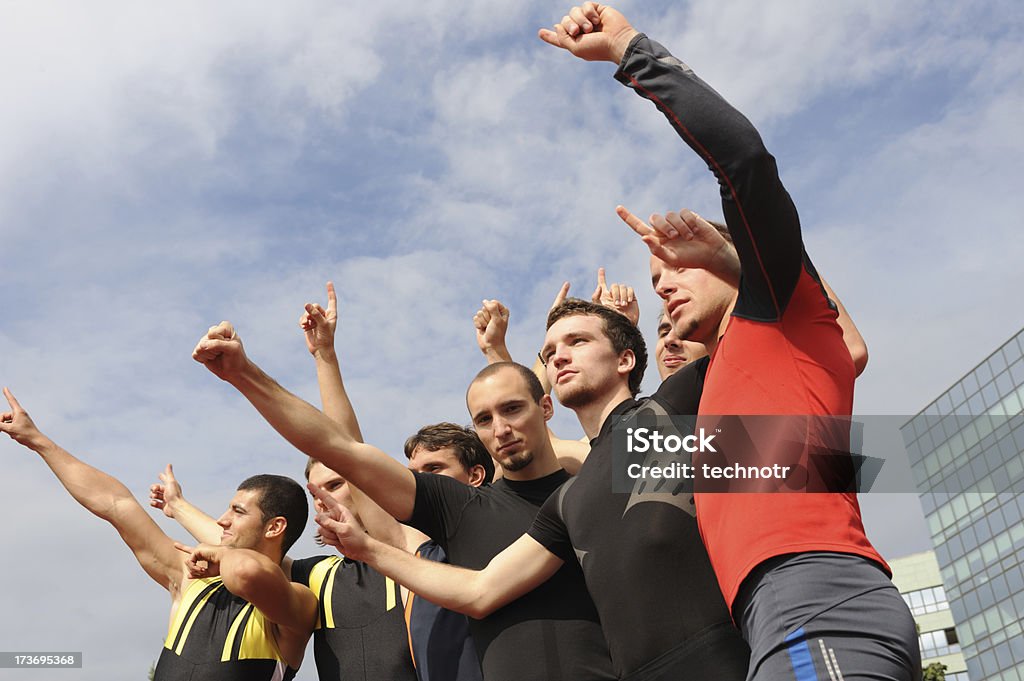 Atletas comemorando - Foto de stock de 20-24 Anos royalty-free