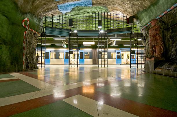 istock Subway train departing 173695500