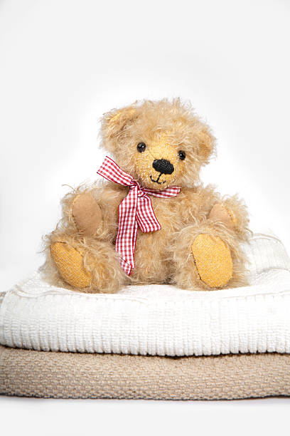 istock Towel and teddy bear 173695775