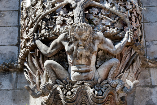 Gargoyle on Pena Palace in Portugal
