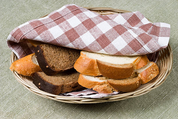 istock Bread in a basket. 173697440