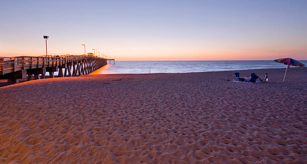 istock Beach and Pier at Sunset 173697513