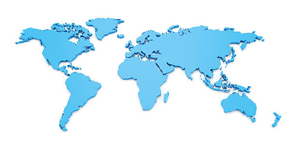 istock 3d world map isolated on white 173697580