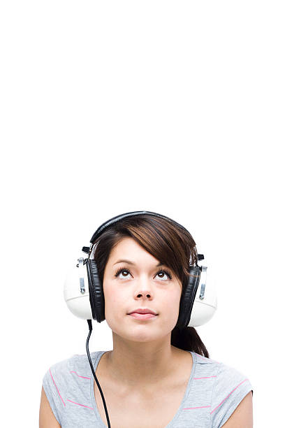 Headphone close up. 