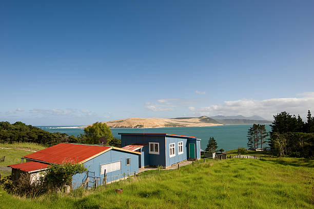 A holiday home (batch) on the west coast of New Zealand