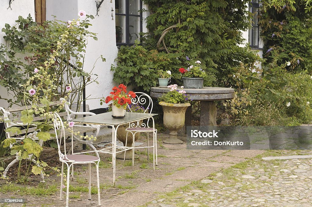 Garden Chair Yard - Grounds Stock Photo