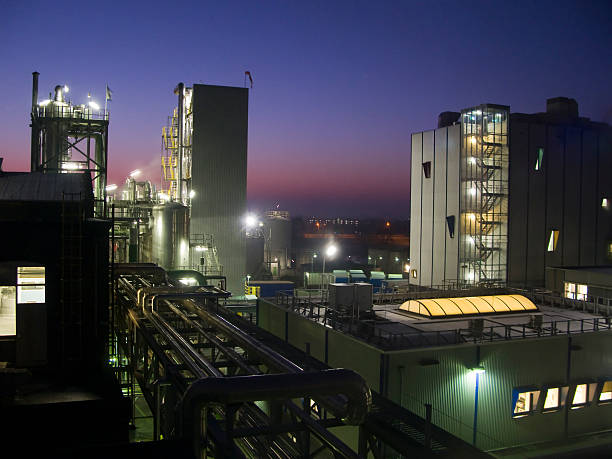 istock Dusk over chemical site 173699917