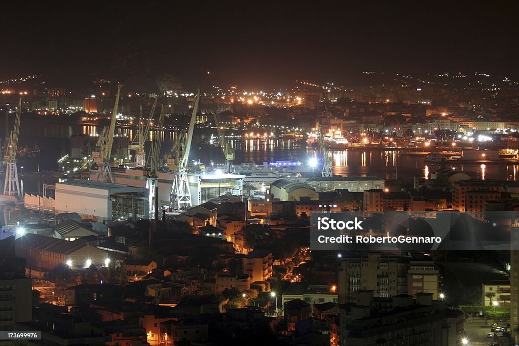 Palermo por la noche - Foto de stock de Grúa libre de derechos