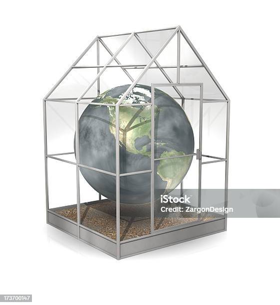 Greenhouse Effect Stock Photo - Download Image Now - Greenhouse, Glass - Material, White Background