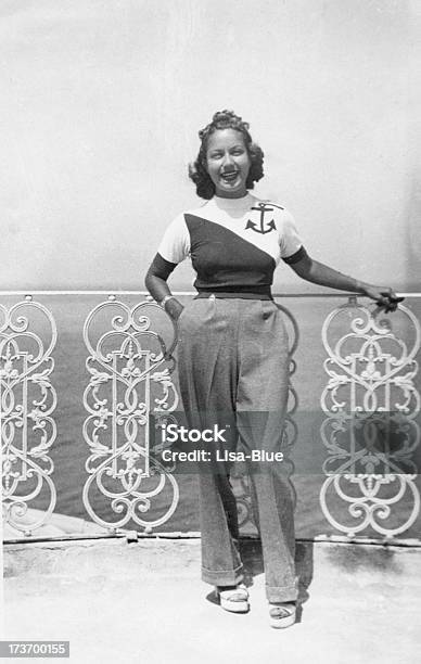 Young Woman In 1935 Stock Photo - Download Image Now - Women, One ...