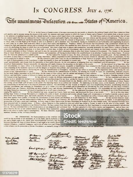 Us Declaration Of Independence Stock Photo - Download Image Now - Imitation, US Constitution, American Culture