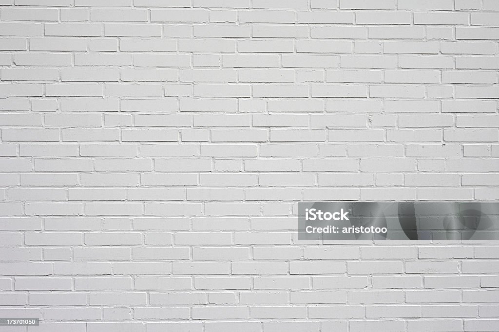 White Brick Wall - Lizenzfrei Abstrakt Stock-Foto