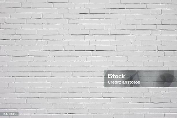 White Brick Wall Stockfoto und mehr Bilder von Abstrakt - Abstrakt, Architektur, Baugewerbe