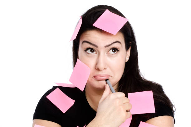 istock Woman with stickers 173701487