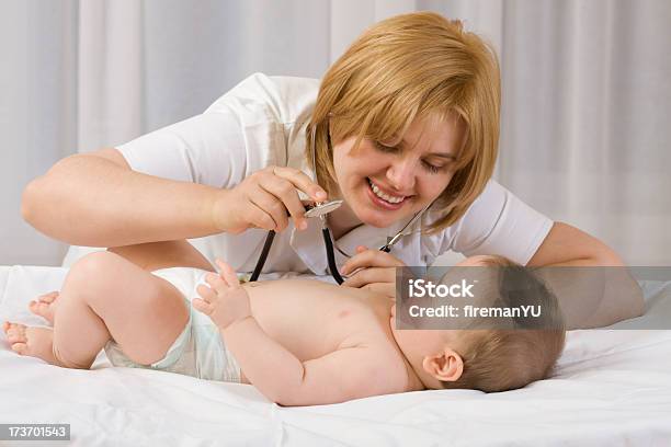 Doctor Checking Up Baby Stock Photo - Download Image Now - Baby - Human Age, Care, Doctor