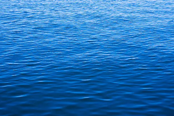 Photo of Blue ocean water with waves background