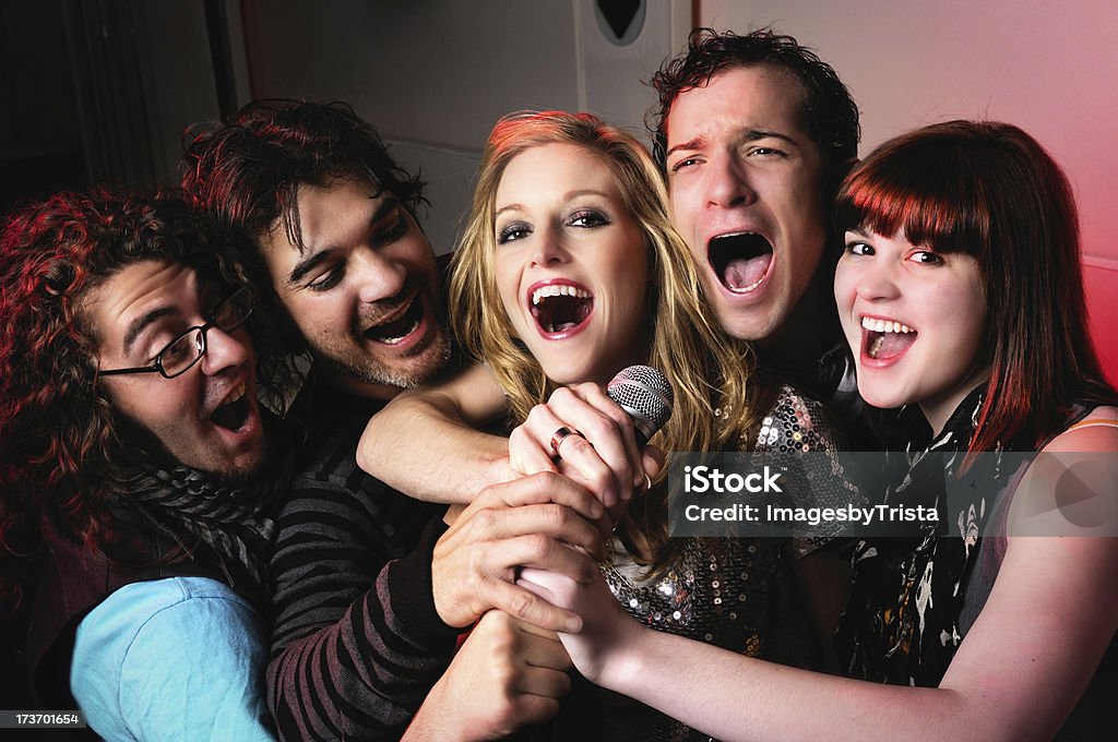 Rock Star serie - Foto stock royalty-free di Cantare