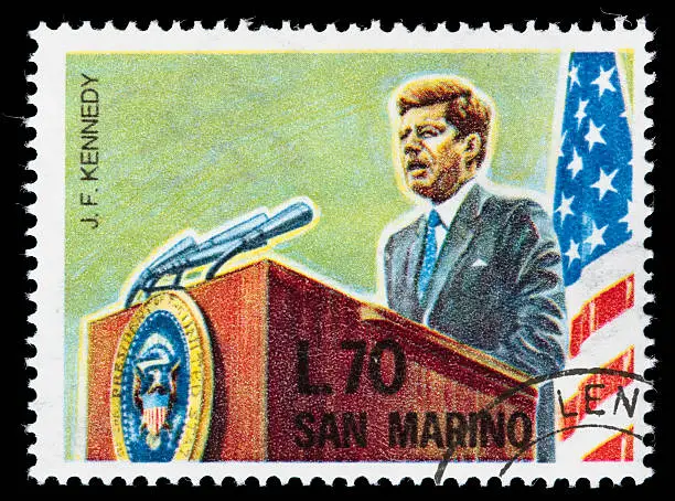 Photo of San Marino Kennedy postage stamp