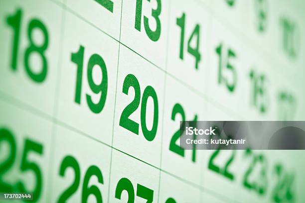 Календарь — стоковые фотографии и другие картинки Календарь - Календарь, Зелёный цвет, Без людей
