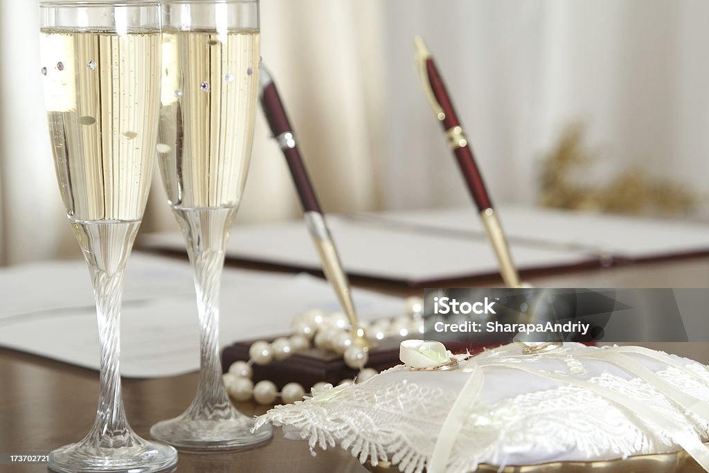 Tavolo di nozze in town hall - Foto stock royalty-free di Alchol