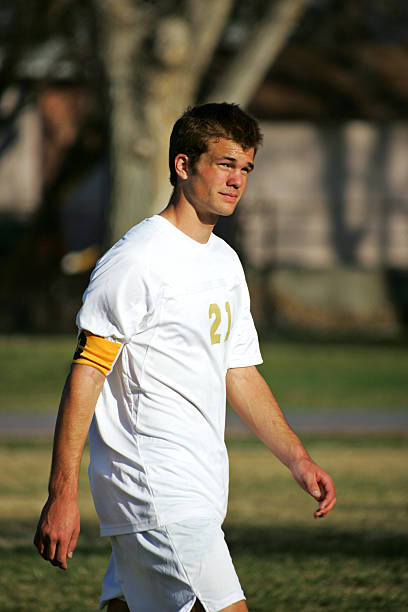 istock Attractive Male Sports Player Between Plays 173703306