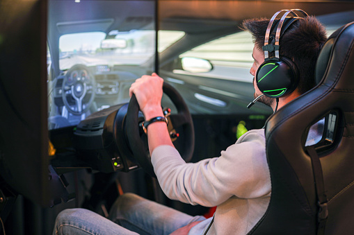Car Racing Steering Game Simulator, Gamer, Esports