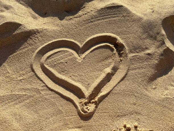 istock Heart in the sand 1737039245