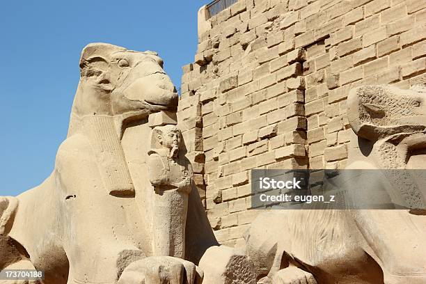 Esfinge El Templo De Karnak Compleja En Luxor Egipto Foto de stock y más banco de imágenes de Alivio