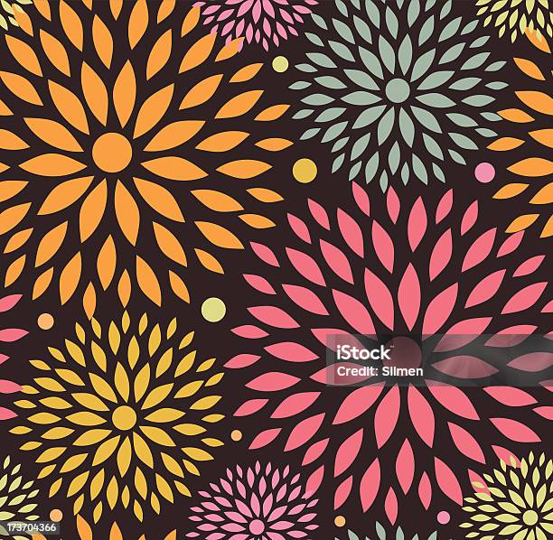 Bonito Fundo Com Flores Decorativas - Arte vetorial de stock e mais imagens de Abstrato - Abstrato, Arabesco, Arte