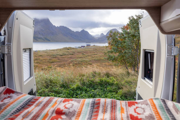 istock POV from the inside of a camper van looking out at nature 1737047430