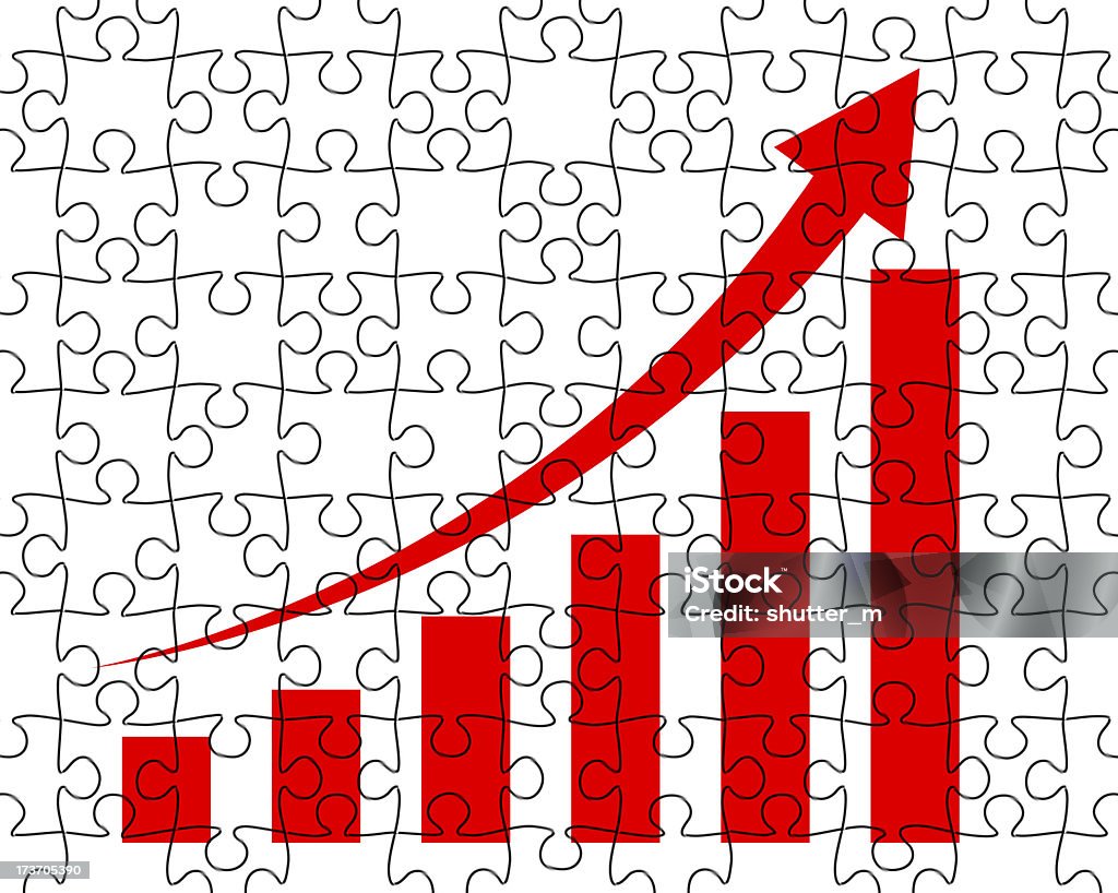 Croissance graphique de puzzle - Illustration de Abstrait libre de droits