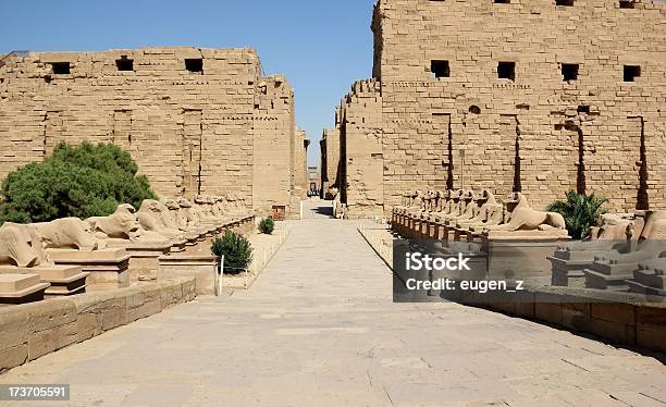 Viale Delle Sfingi Complesso Del Tempio Di Karnak Luxor Egitto - Fotografie stock e altre immagini di Tebe - Egitto