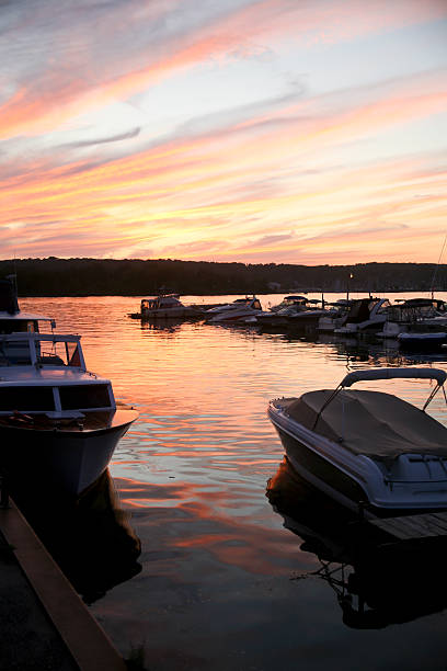 istock Sunset at Midland Marina, Midland, Ontario, Canada 173705901