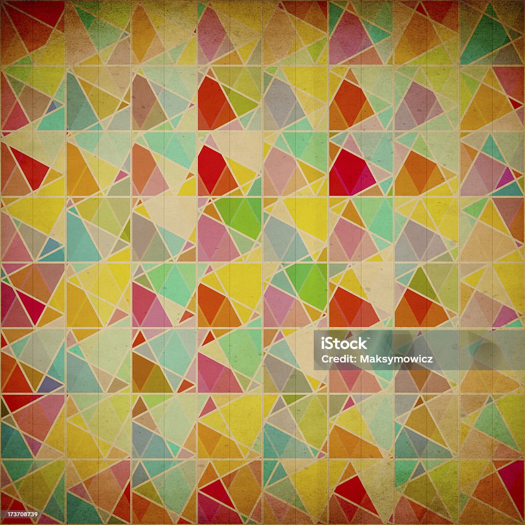 Рисунок с геометрическими фигурами и Цветной фон - Стоковые фото Абстрактный роялти-фри