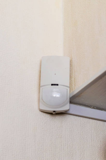 istock Close up shot of the motion detector. Security 1737096477