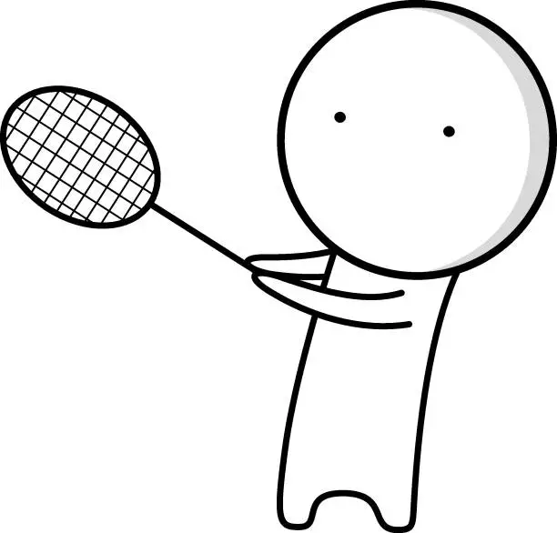Vector illustration of Tennis