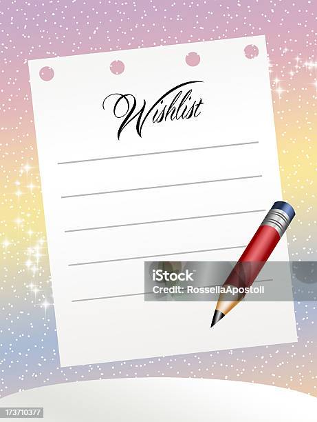 Wishlist Stock Illustration - Download Image Now - Aspirations, Bright, Colors